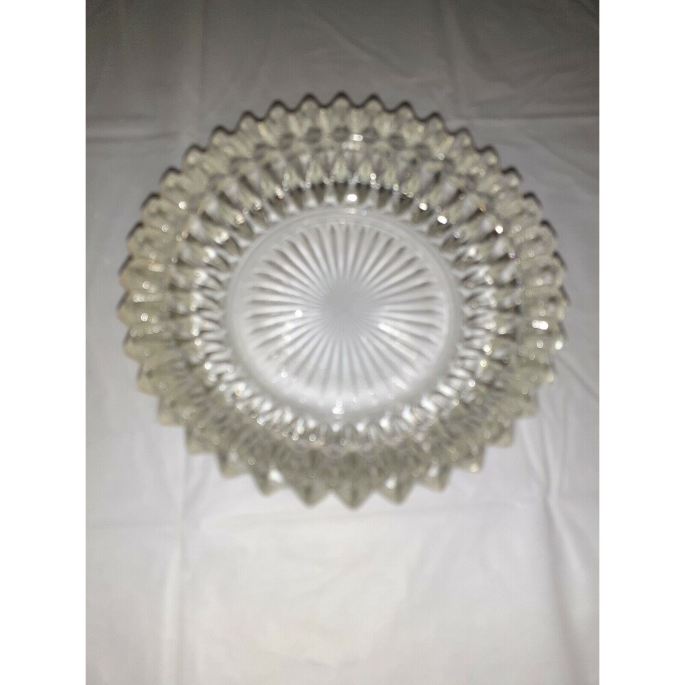 Vintage Clear Glass Ashtray Candy Dish Change Dish Heavy 1980s